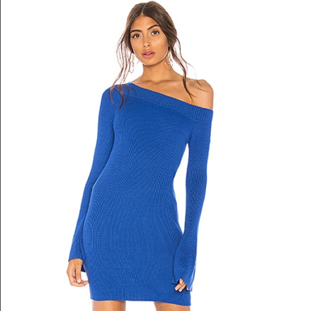 Lovers + Friends Westmont Dress in Cobalt Blue